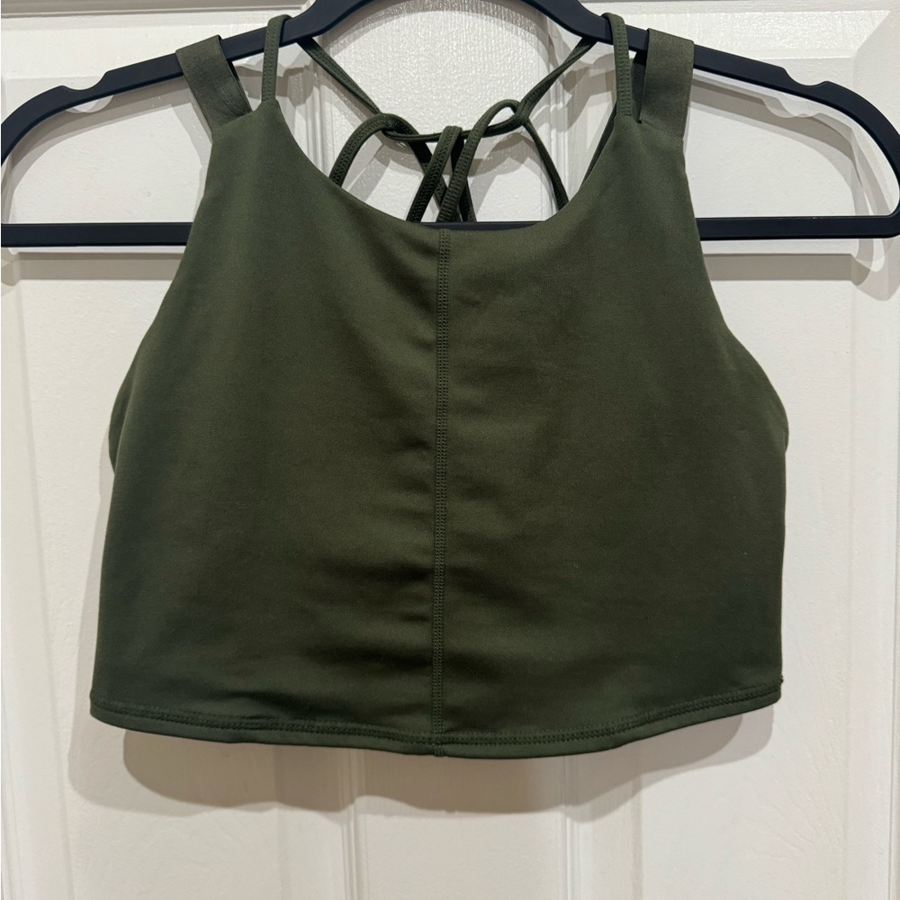 Fp movement army green sports bra tank